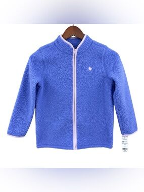 New OSHKOSH B’GOSH 
Details: Girls Sherpa Fleece Jacket Full Zip Purple
